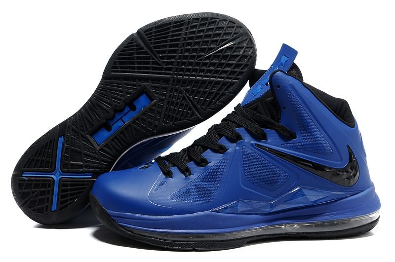 Authentic Nike Zoom LeBron 10 X P.S Varsity Royal Black